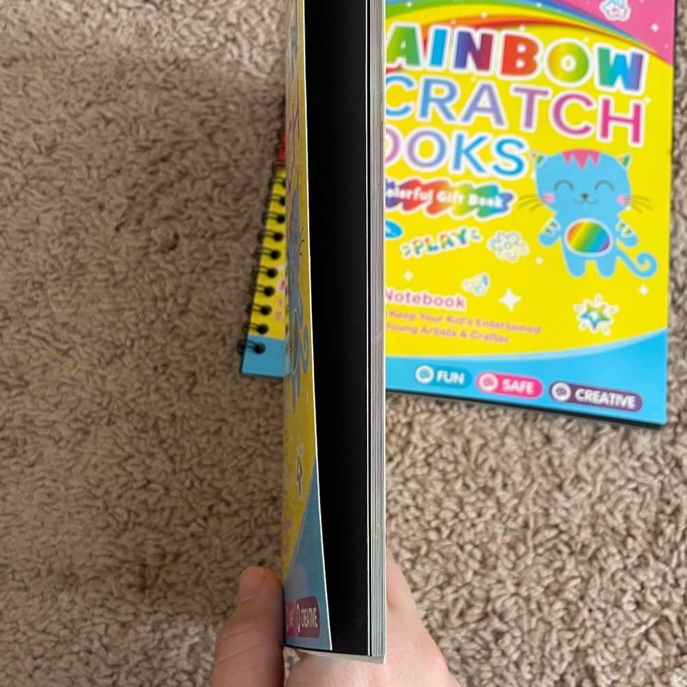 Two‎ Rainbow Scratch Books - Picture 3 of 4